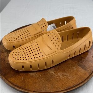 Floafers Shoes Mens 13D Country Club 4 Dunne Gum Yellow Boat Rubber Loafers